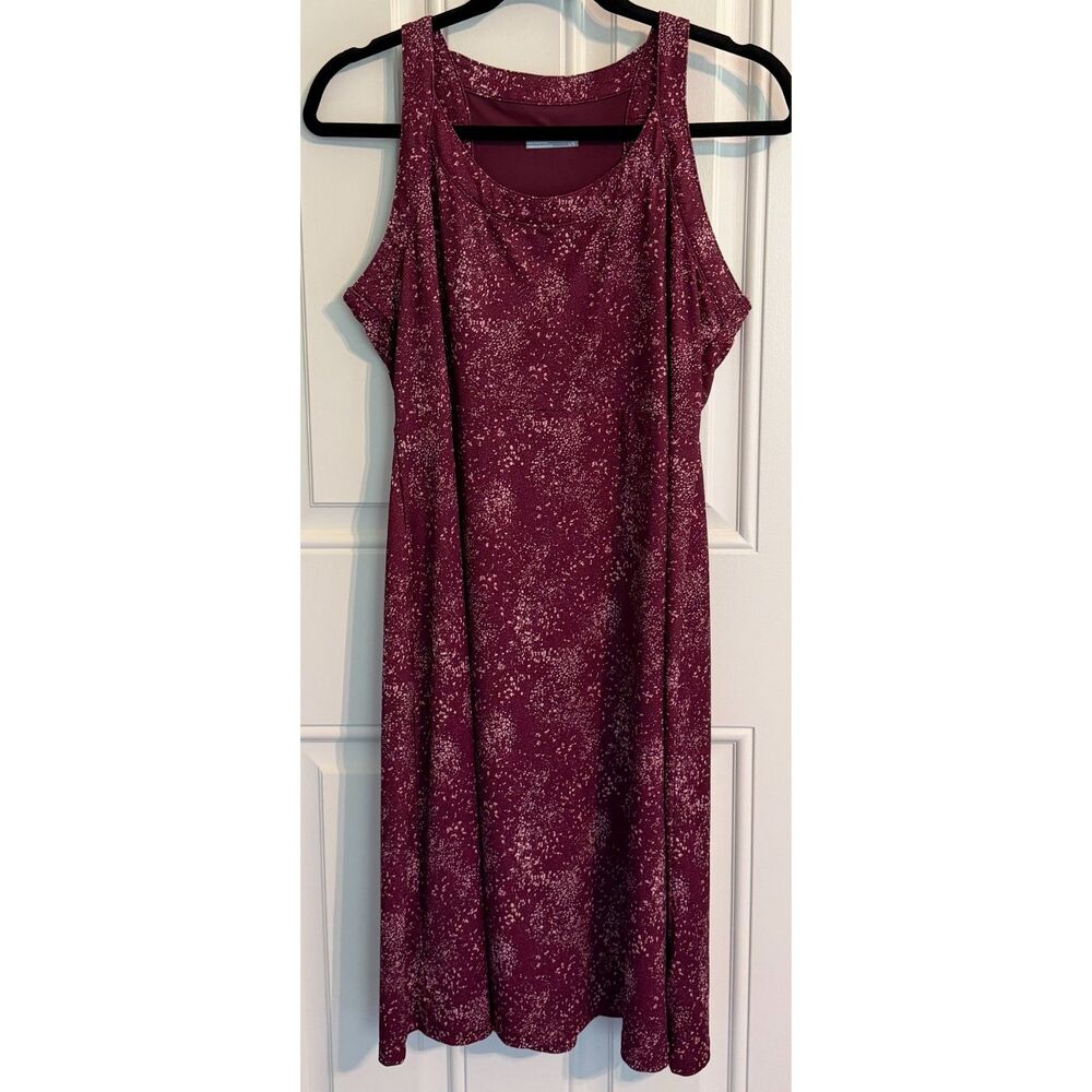 Columbia Dress Burgundy Print size L